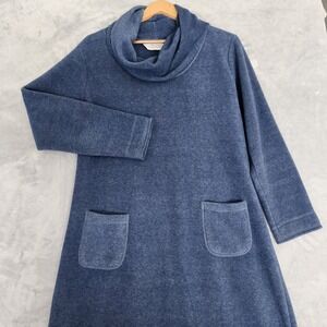 Vermont Country Store Nightgown Womens Medium Ultra Soft Fleece Cowl Neck Lounge